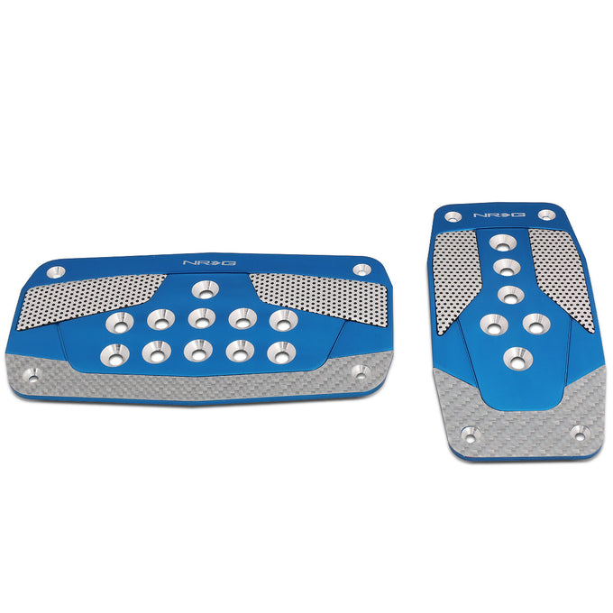 AT Automatic Transmission Pedal Cover Plates w/Carbon Fiber Trim - PDL-450BL