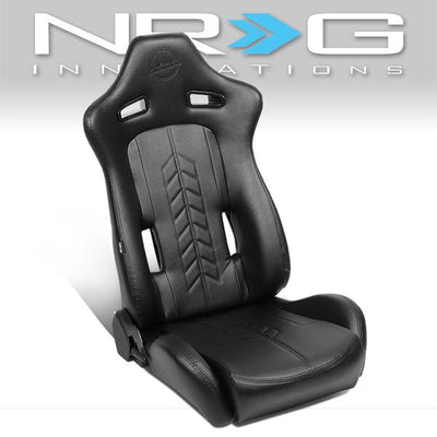 Racing Seat - W/Slider - Reclinable - PVC - Right - NRG-RSC-810BK-R - 1