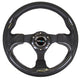 320mm Strong Type Black Leather Grip Steering Wheel<br>Universal