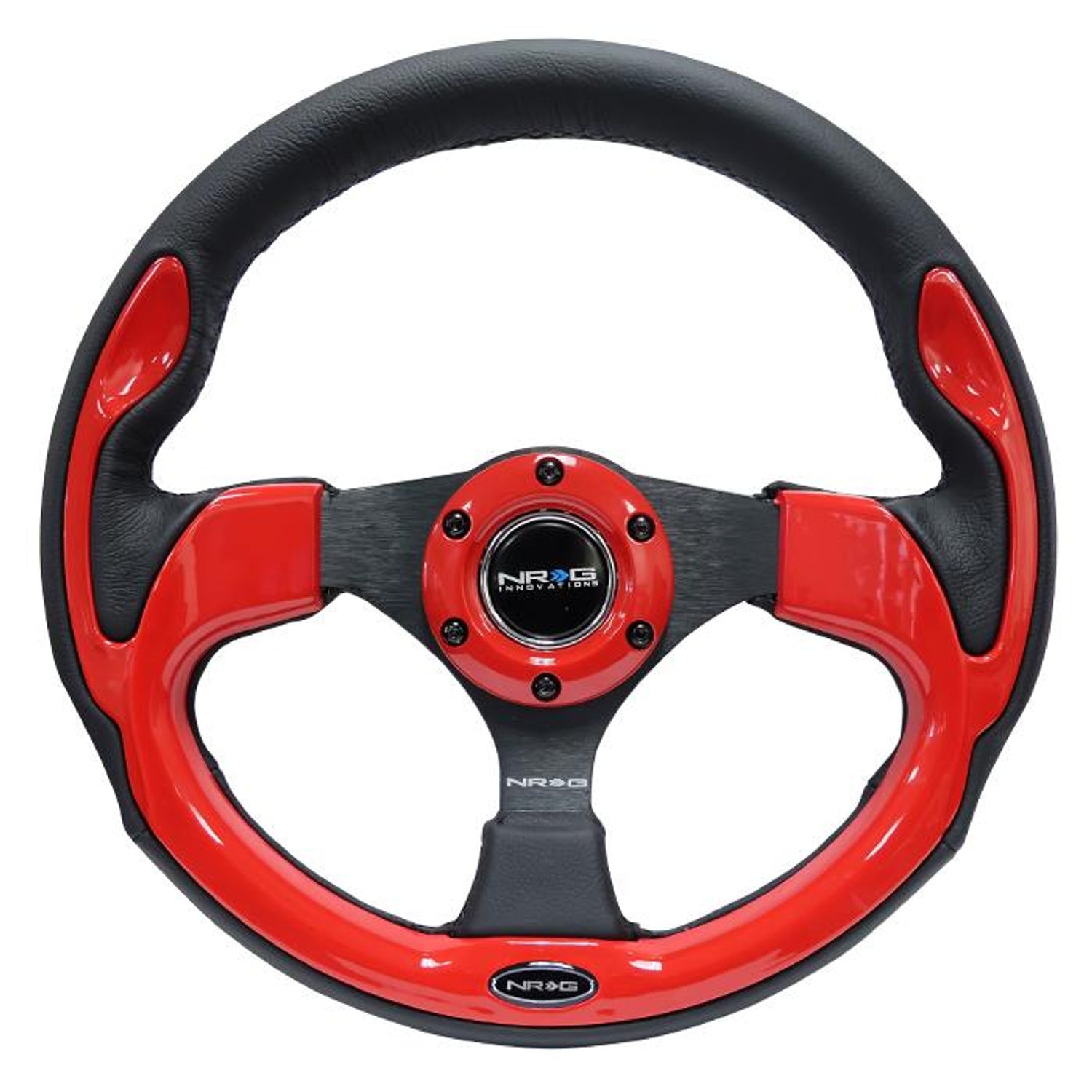 320mm Strong Type Black Leather Grip Steering Wheel<br>Universal