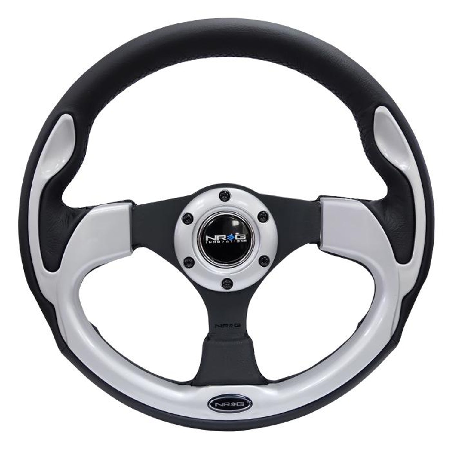 320mm Strong Type Black Leather Grip Steering Wheel<br>Universal