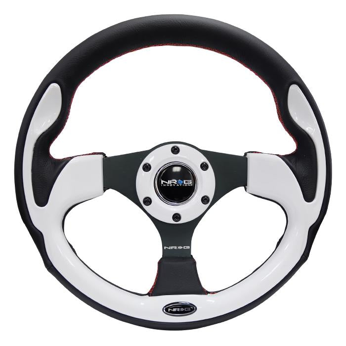 320mm Strong Type Black Leather Grip Steering Wheel<br>Universal
