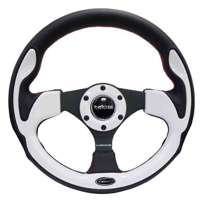 320mm Strong Type Black Leather Grip Steering Wheel<br>Universal