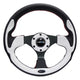 320mm Strong Type Black Leather Grip Steering Wheel<br>Universal