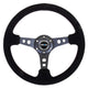 350mm 3 in. Deep Dish Suede Grip Steering Wheel<br>Universal