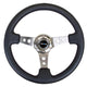 350mm 3 in. Deep Dish Leather Grip Steering Wheel<br>Universal