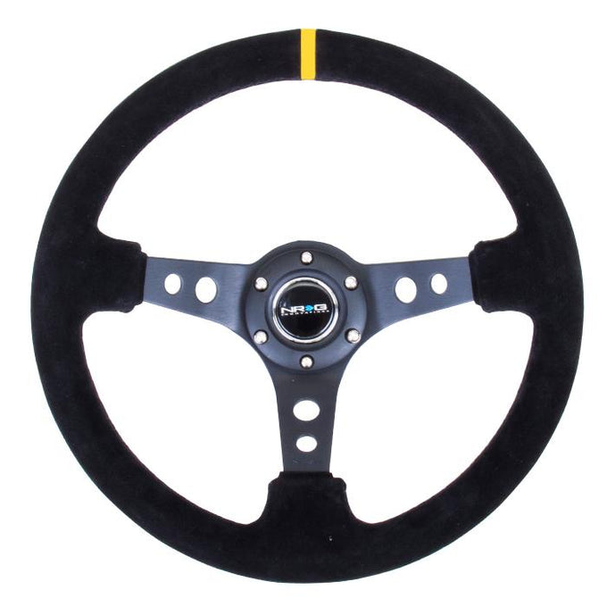 350mm 3 in. Deep Dish Suede Grip Steering Wheel<br>Universal