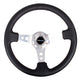 350mm 3 in. Deep Dish Leather Grip Steering Wheel<br>Universal
