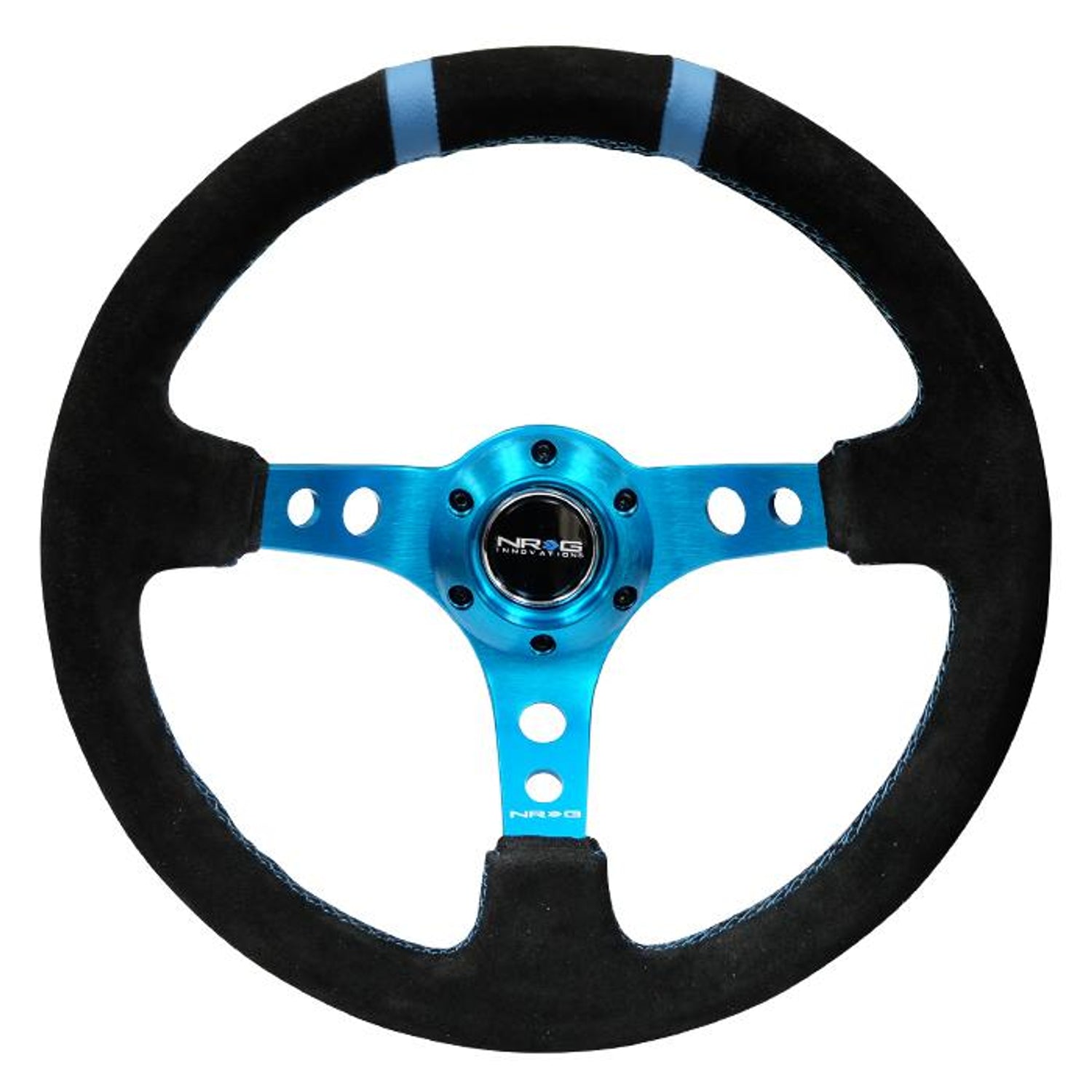 350mm 3 in. Deep Dish Suede Grip Steering Wheel<br>Universal