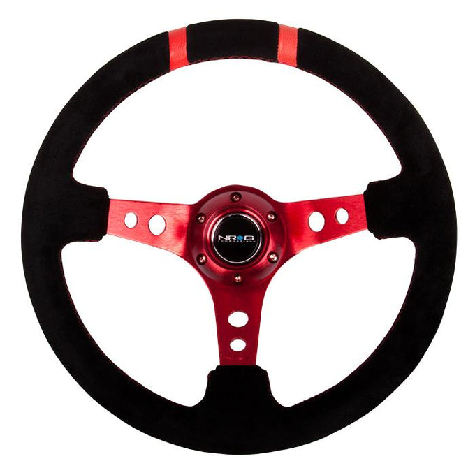 350mm 3 in. Deep Dish Suede Grip Steering Wheel<br>Universal