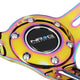 NRG Innovations - Steering Wheel - 350mm Diameter 3 Deep Dish - Neo Chrome Spoke Suede W Red Stitch - 2