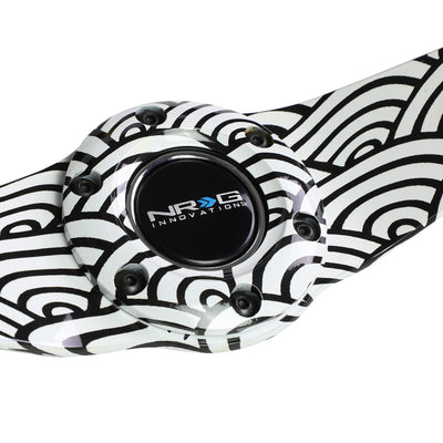 NRG-Inovations - Steering Wheel - 310mm - 1.5 Deep Dish - Japanese Wave - Steel - 2