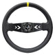 350mm 3 in. Deep Dish Leather Grip Steering Wheel<br>Universal