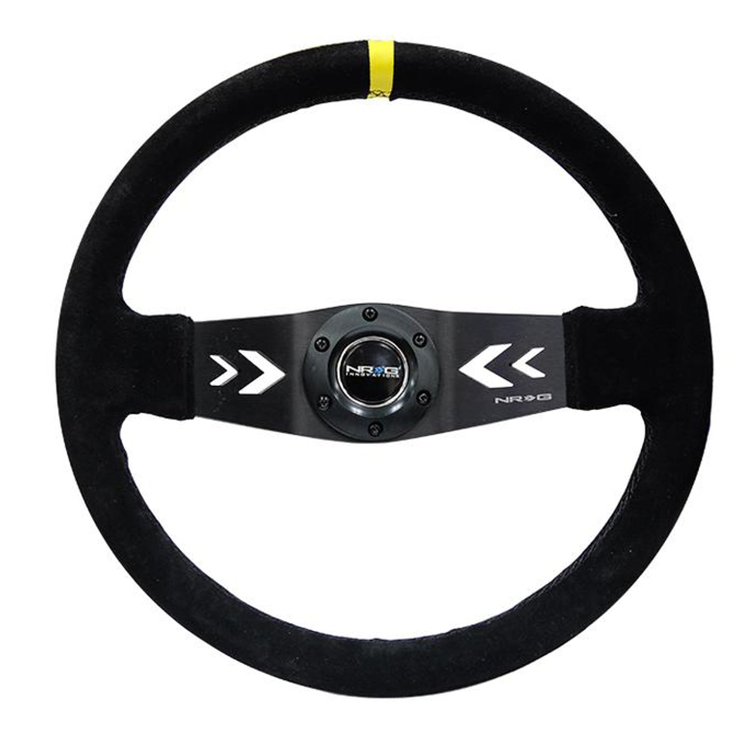 350mm 3 in. Deep Dish Suede Grip Steering Wheel<br>Universal