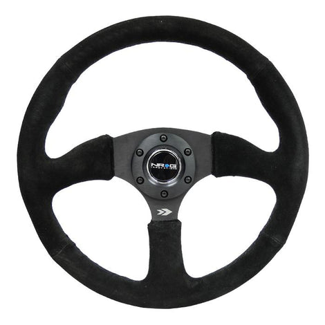 350mm 2.5 in. Deep Dish Suede Grip Steering Wheel<br>Universal