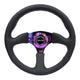 350mm 2.5 in. Deep Dish Leather Grip Steering Wheel<br>Universal