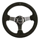 330mm 3 in. Deep Dish Suede Grip Steering Wheel<br>Universal