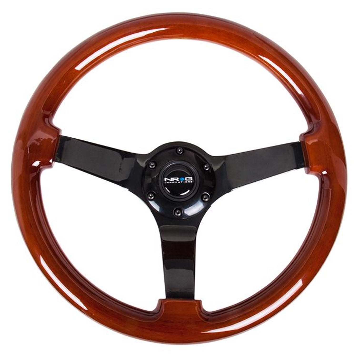 350mm Classic Dark Wood Grain Steering Wheel<br>Universal