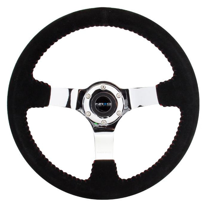 350mm 3 in. Deep Dish Suede Grip Steering Wheel<br>Universal