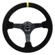 350mm 3 in. Deep Dish Suede Grip Steering Wheel<br>Universal