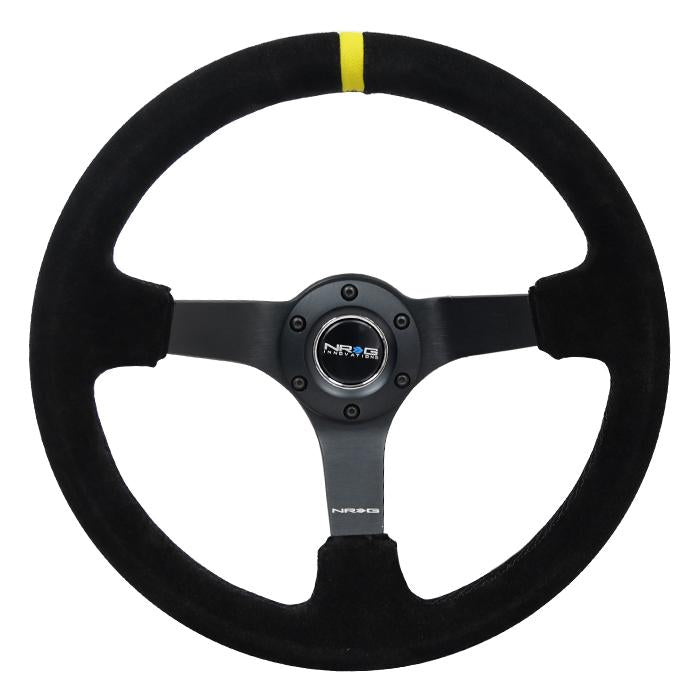 350mm 3 in. Deep Dish Suede Grip Steering Wheel<br>Universal