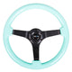 350mm 3 in. Deep Dish Mint Fresh Wood Grain Steering Wheel<br>Universal
