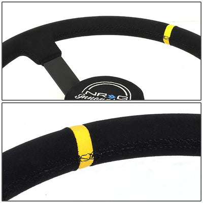 Nrg Innovations - Steering Wheel - 3Deep Dish Premium Suede Grip - 380mm - 3