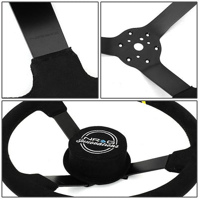 Nrg Innovations - Steering Wheel - 3Deep Dish Premium Suede Grip - 380mm - 4
