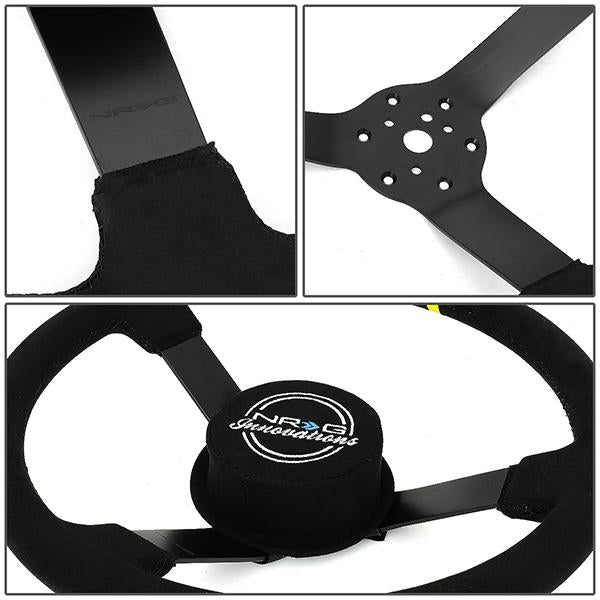 Nrg Innovations - Steering Wheel - 3Deep Dish Premium Suede Grip - 380mm - 4