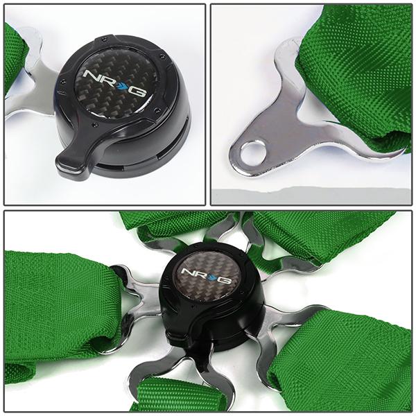 Seat Belt - 2Width - 6-Point - w/Cam Lock Buckle - NRG-SBH-6PCGN - 3