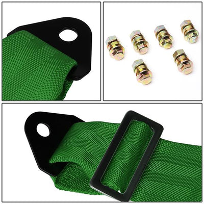 Seat Belt - 2Width - 6-Point - w/Cam Lock Buckle - NRG-SBH-6PCGN - 4