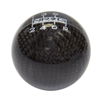 6-Speed MT Ball Type Carbon Fiber Shift Knob<br>Universal