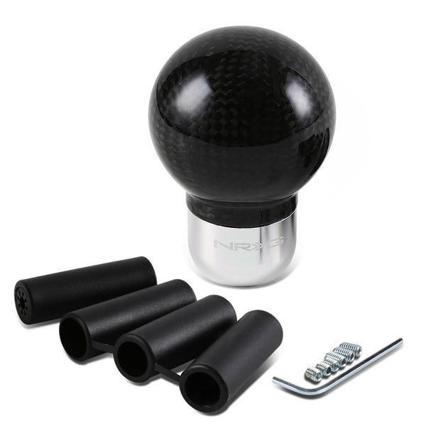 Universal Semi Ball Style Carbon Fiber Shift Knob - SK-310BC - CA Auto ...