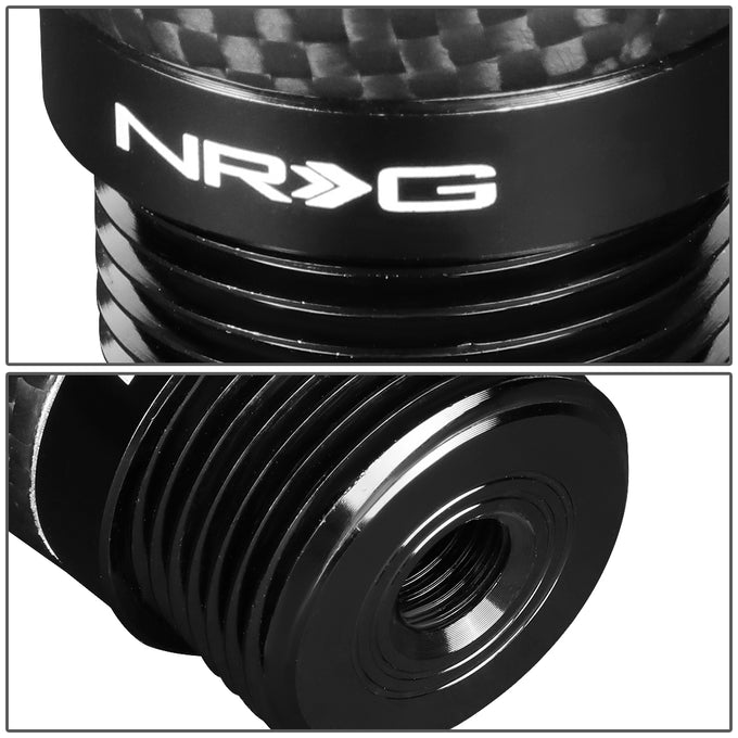 4.5 to 7 in. Tall Adjustable Carbon Fiber Look Aluminum Shift Knob<br>Universal