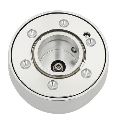 NRG Innovations - Quick Release Steering Wheel Hub - Version 2 Free Spin Cover - W/Key - 5