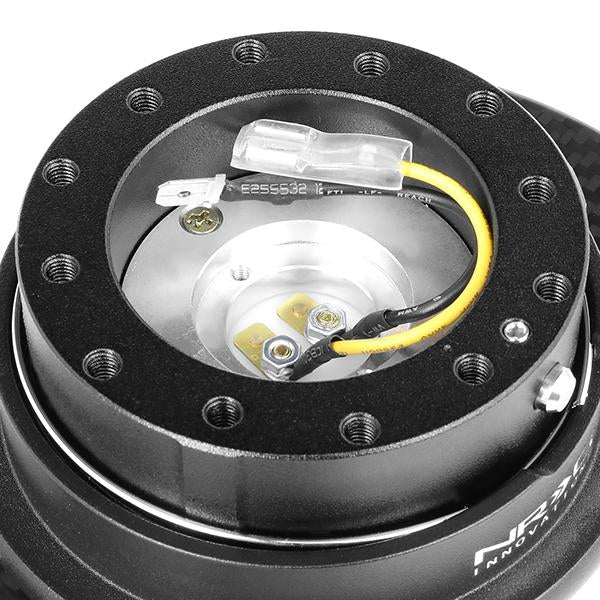 Quick Release Steering Wheel Hubs - Gen 3.0 - w/Carbon Fiber Handle - NRG-SRK-650BK-CF - 3