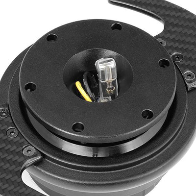 Quick Release Steering Wheel Hubs - Gen 3.0 - w/Carbon Fiber Handle - NRG-SRK-650BK-CF - 4
