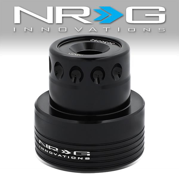 NRG Innovations - Golf Cars with 17mm Wide 6-Side ShaftQuick Release Steering Wheel Hub - Aluminum - 1