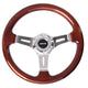 330mm Wood Grain Grip Steering Wheel<br>Universal