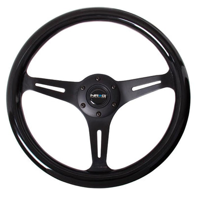 350mm Classic Black Grain Grip Steering Wheel<br>Universal
