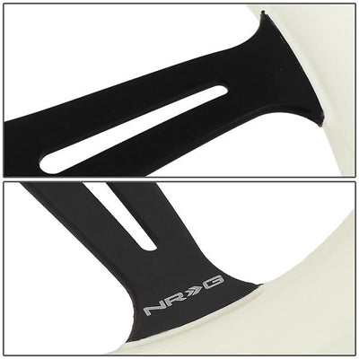 Nrg Innovations - 350mm Steering Wheel - 2Deep Dish - Glow In Dark Wood Grip - 4
