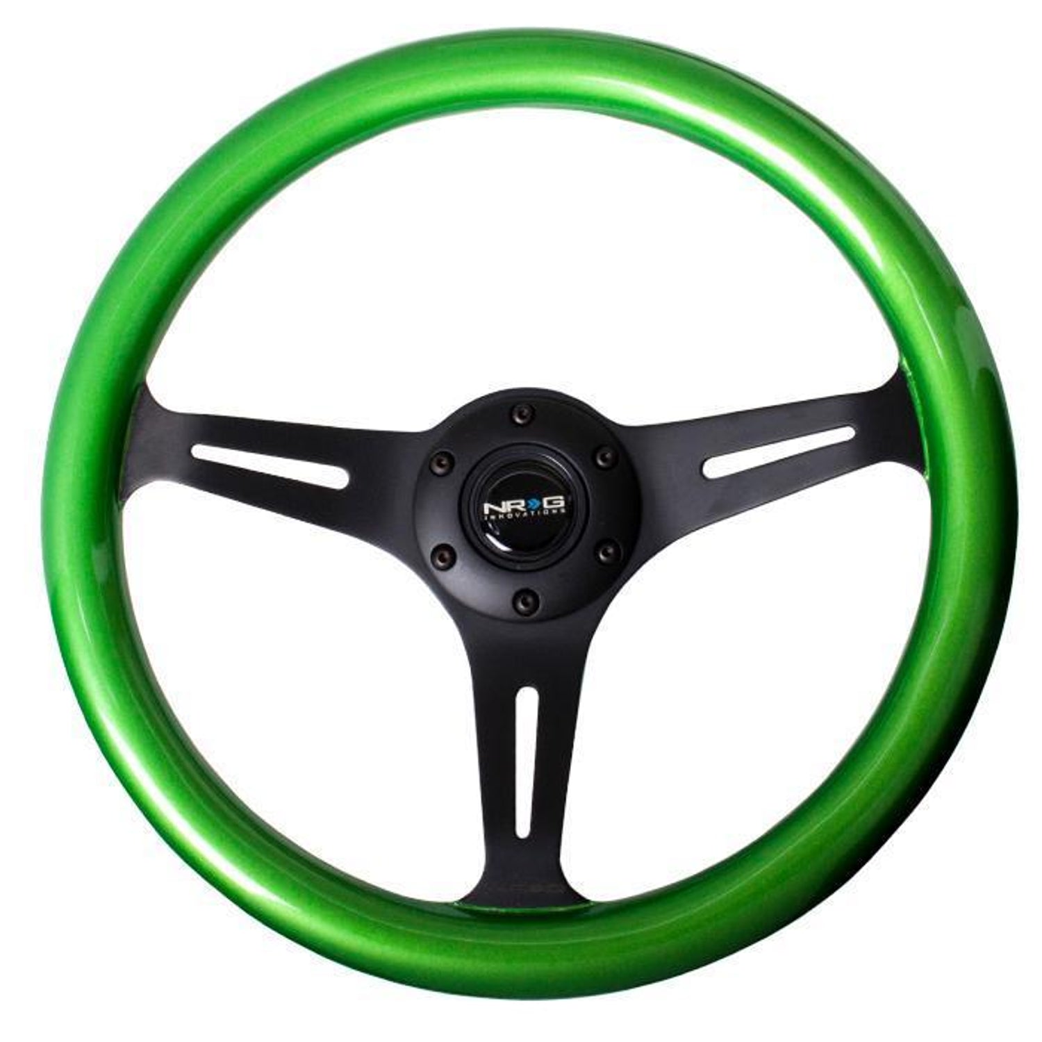 350mm Classic Green Wood Grain Grip Steering Wheel<br>Universal