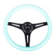 350mm Classic Minty Fresh Wood Grain Grip Steering Wheel<br>Universal