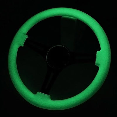 Nrg Innovations - 350mm Steering Wheel - 2Deep Dish - Glow In Dark Wood Grip - 3