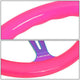NRG Innovations - Steering Wheel - 350mm - W/Horn Button - Neon Pink Wood Grain Neo Chrome Spoke - 3