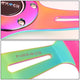 NRG Innovations - Steering Wheel - 350mm - W/Horn Button - Neon Pink Wood Grain Neo Chrome Spoke - 4