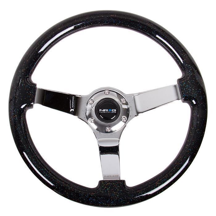 350mm Galaxy Classic Wood Grain Grip Steering Wheel<br>Universal