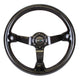 350mm 3 in. Deep Dish Carbon Fiber Steering Wheel<br>Universal