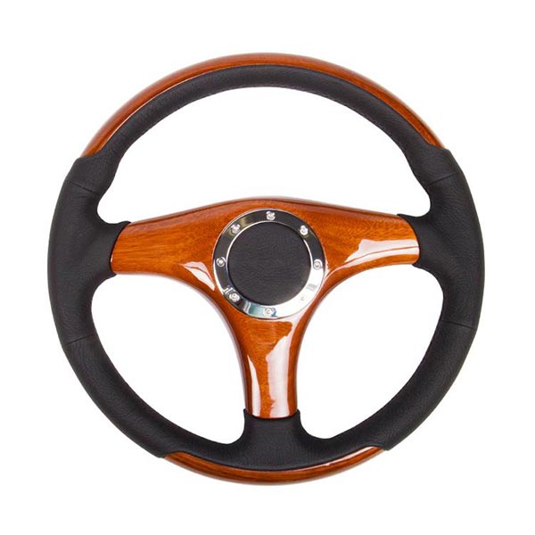350mm Classic Wood Grain Steering Wheel<br>Universal
