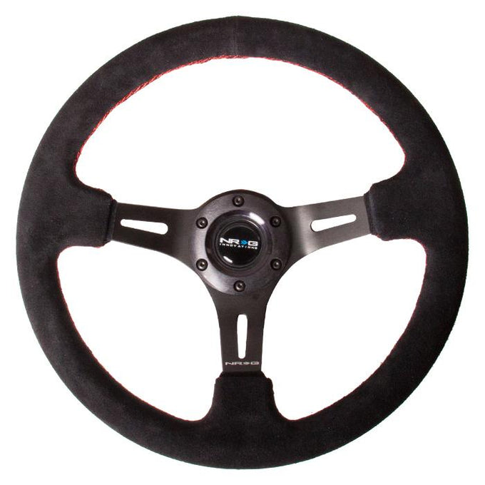 350mm 3 in. Deep Dish Leather Grip Steering Wheel<br>Universal